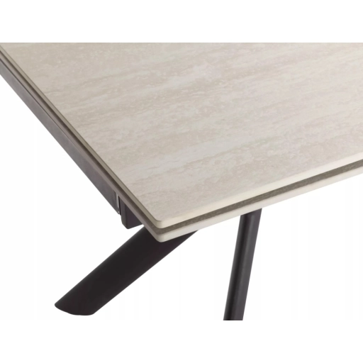 Norton bővíthető étkezőasztal bézs/fekete 160-240 cm
