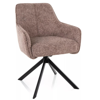 Notti Leo forgatható étkezőszék sötétbézs