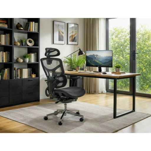 EQ-1 forgószék fekete/króm