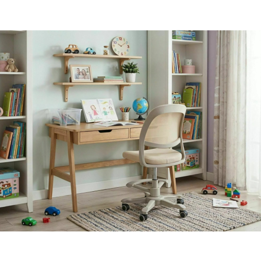 Q-027 forgószék lábtartóval bézs