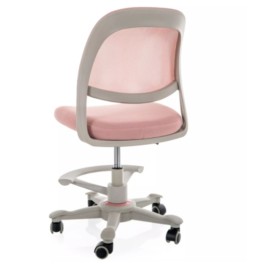 Q-027 forgószék lábtartóval rózsaszín