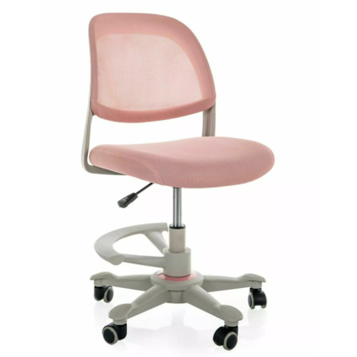 Q-027 forgószék lábtartóval rózsaszín