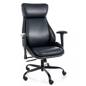 Q-092 eco-bőr forgószék fekete