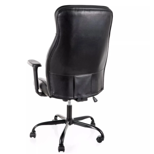Q-093 eco-bőr forgószék fekete