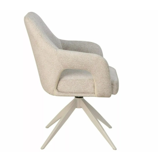 Olsen Leo 360 fokban forgatható étkezőszék világosbézs/kasmír