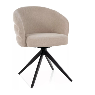 Ores forgatható étkezőszék világosbézs