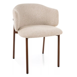 Osaka étkezőszék világosbézs/dió