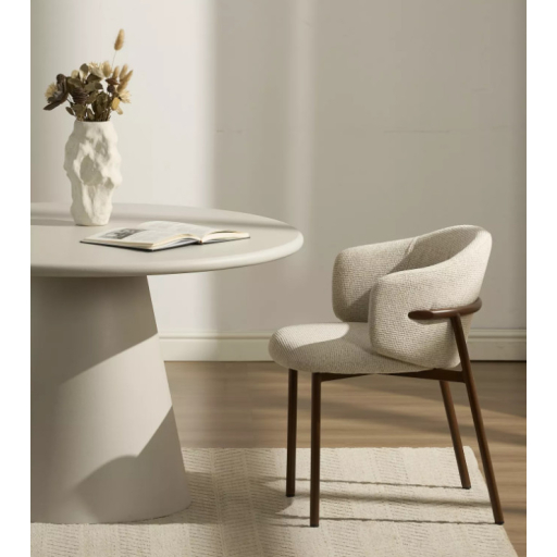 Osaka étkezőszék világosbézs/dió