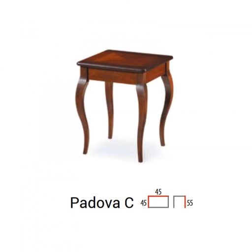 Padova C Lerakóasztal Sötét dió