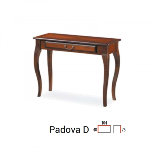 Padova D Konzolasztal Sötét dió