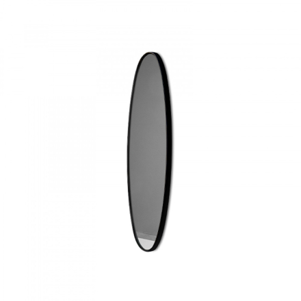 16F-572 Lia ovális tükör fekete 21x77cm