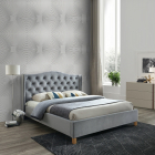Aspen Ágykeret Bársony Szürke 180 cm
