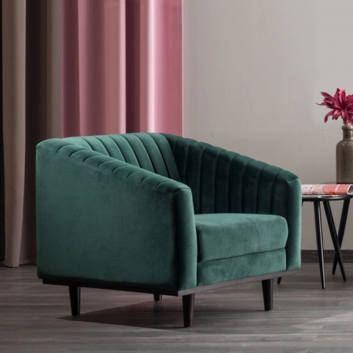 Asprey Velvet 1 fotel zöld