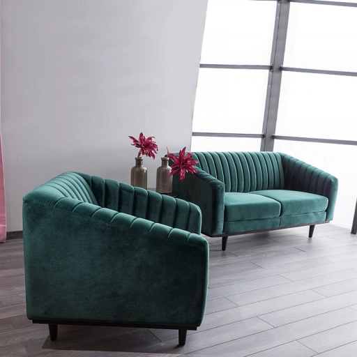 Asprey Velvet 1 fotel zöld