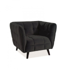 Castello 1 Velvet fotel fekete