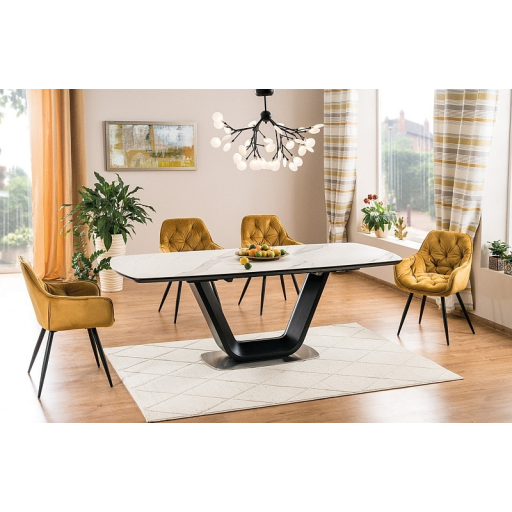 Cherry Velvet étkezőszék curry