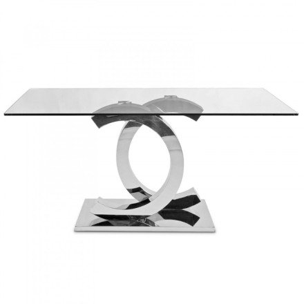Ruti étkezőasztal áttetsző 160x90x75 cm