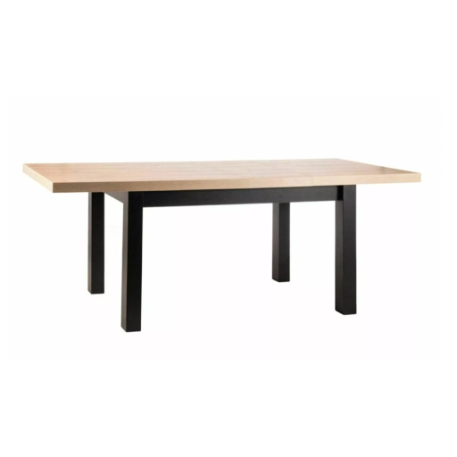Presto bővíthető étkezőasztal tölgy/fekete 140-218cm