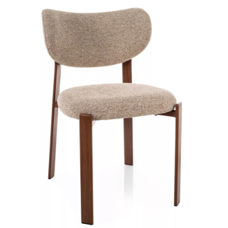 Rin D étkezőszék bézs/dió