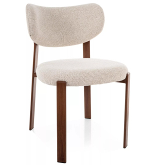 Rin D étkezőszék világosbézs/dió