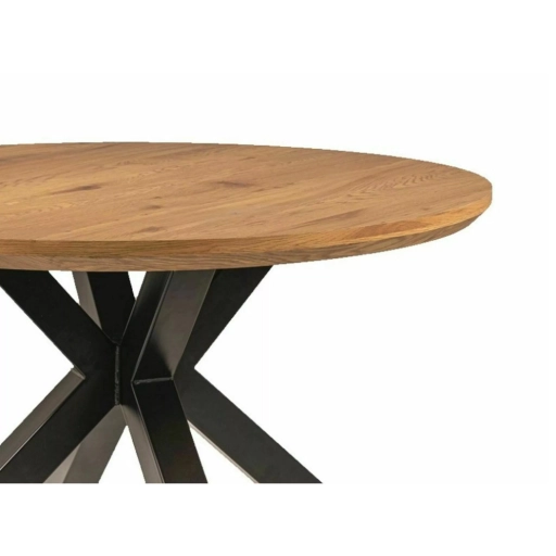 Ritmo étkezőasztal tölgy fekete 120cm