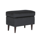 Ron bársony puff fekete