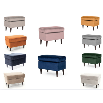 Ron bársony puff több színben