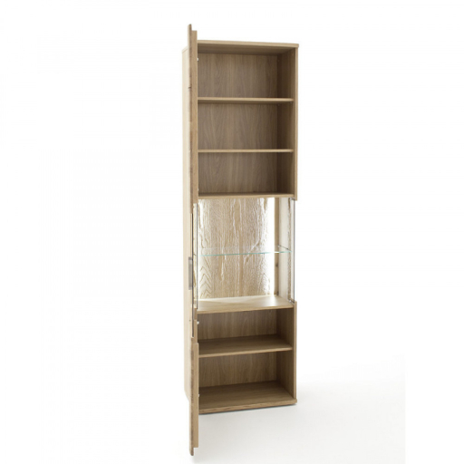 SANTORI T10 Keskeny Balos Üveges tároló 1 ajtós 60cm