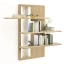 SANTORI T53 Fali három polcos panel - könyvespolc 121cm
