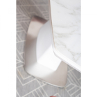 Saturn II fehér bővíthető étkezőasztal 160-210cm márvány mintás asztallappal