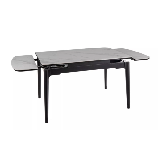Sento bővíthető étkezőasztal fehér/fekete 120-180cm