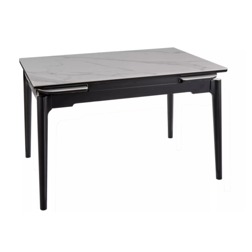 Sento bővíthető étkezőasztal fehér/fekete 120-180cm