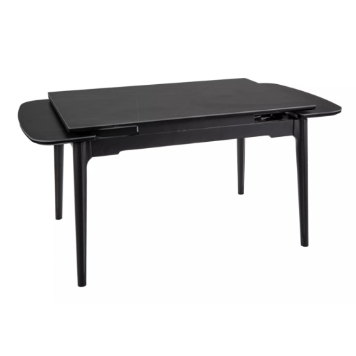 Sento bővíthető étkezőasztal fekete 120-180cm