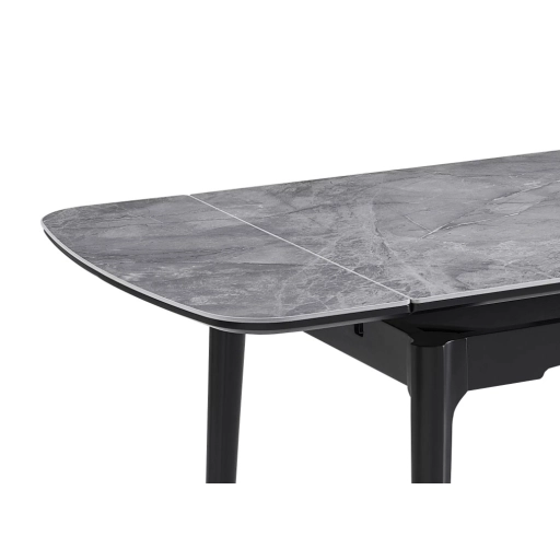 Sento bővíthető étkezőasztal szürke/fekete 120-180cm