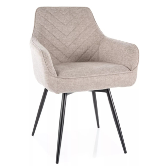   Servio Brego étkezőszék világosbézs forgatható üléssel