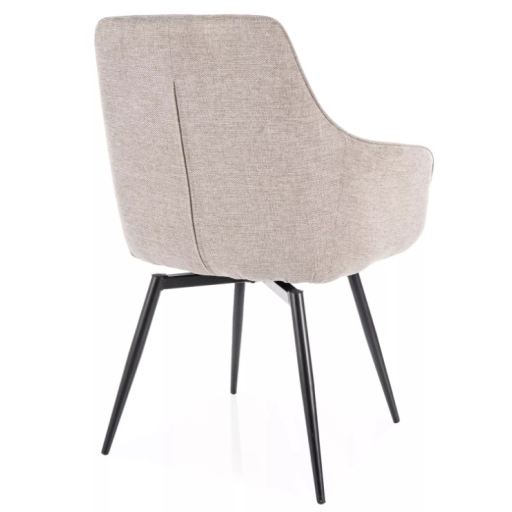 Servio Brego étkezőszék világosbézs forgatható üléssel