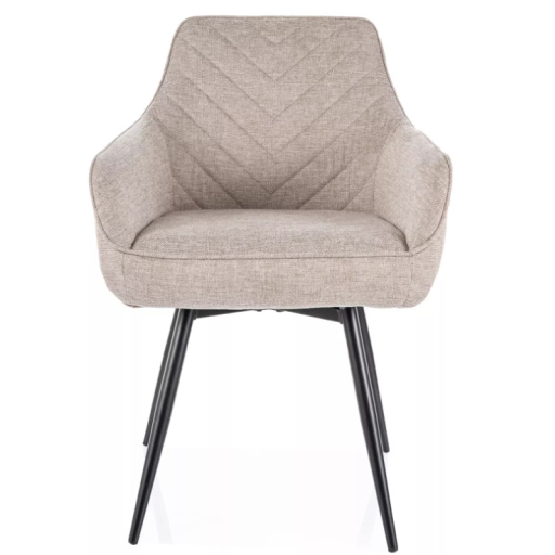 Servio Brego étkezőszék világosbézs forgatható üléssel