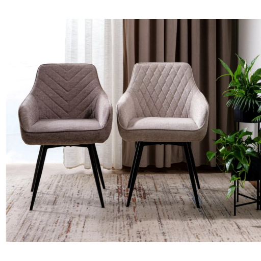 Servio Brego étkezőszék világosbézs forgatható üléssel