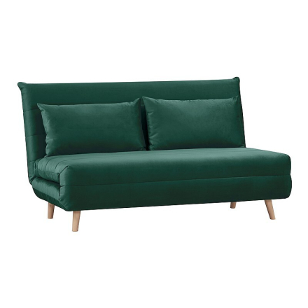 Spike II Velvet kétszemélyes kanapéágy Zöld- Bársony