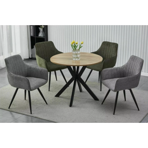 Talia II étkezőasztal kerek 90cm tölgy