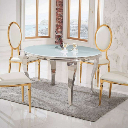 Grazia étkezőasztal fehér 140x140x74 cm