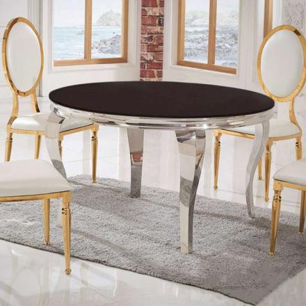 Grazia étkezőasztal fekete 120x120x74 cm