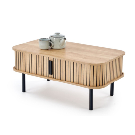 Angelina dohányzóasztal natúr/fekete Angelina dohányzóasztal natúr/fekete