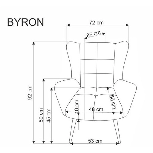 BYRON fotel bézs