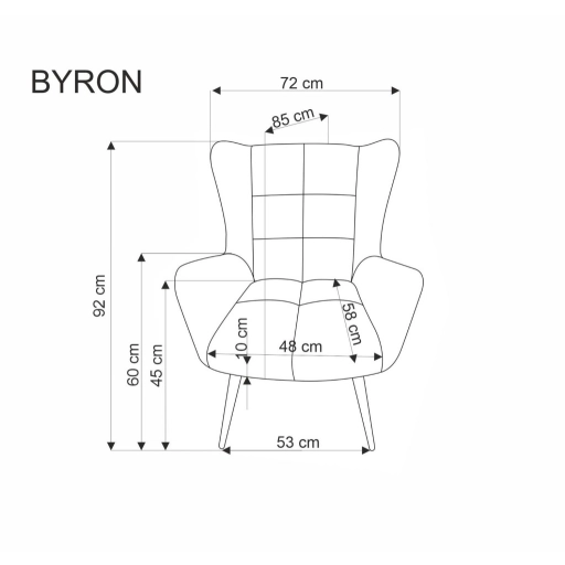 BYRON fotel bézs
