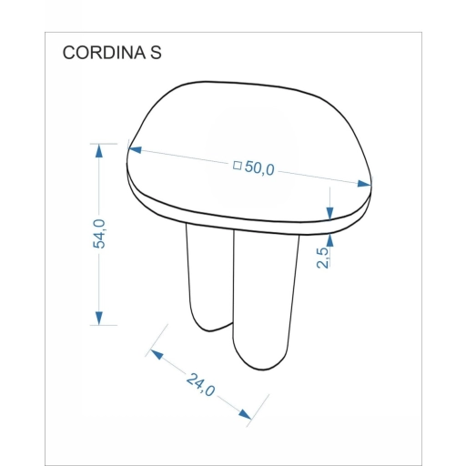 Cordina S dohányzóasztal barna