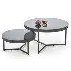 Cosmo Kerek Dohányzóasztal fekete