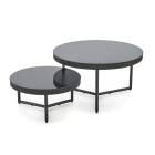 Cosmo Kerek Dohányzóasztal fekete