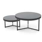 Cosmo Kerek Dohányzóasztal fekete