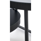 Cosmo Kerek Dohányzóasztal fekete